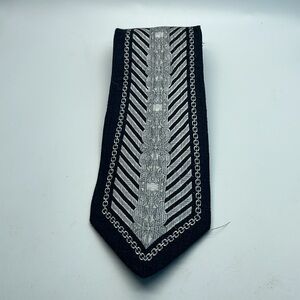 Versailles By Piattelli Tie Silver and Black Men’s Office Business Sales